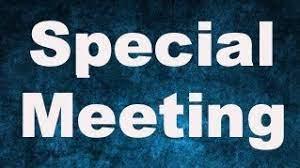 Special meeting
